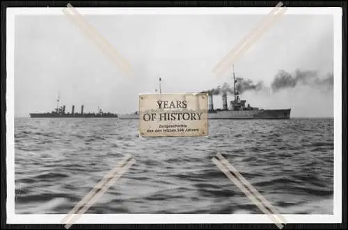 Foto SMS S.M.S. Stralsund 1911 Kleiner Kreuzer und anderes Schiff Kaiserliche M