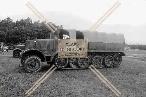 Foto Halbkette Sdkfz Fahrzeug Panzer Bundeswehr 1960-70er Jahre