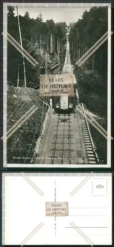 Foto AK Baden Baden Schwarzwald Merkurbahn Merkurbergbahn Standseilbahn 1936