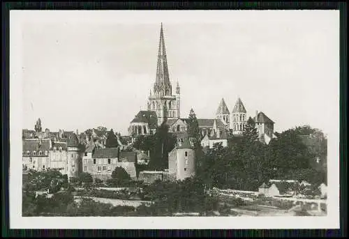 10x Foto Autun Saône et Loire 1940 vues au total tours fontaine bâtiments Cathéd