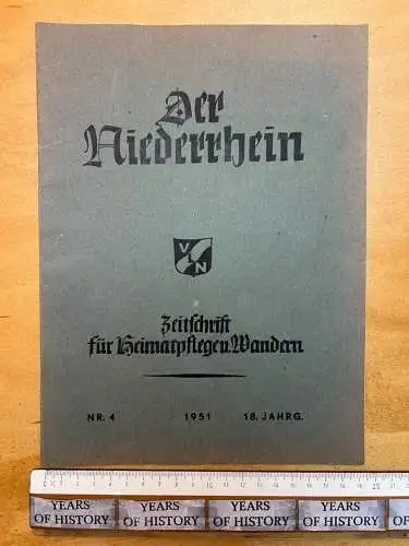 Der Niederrhein Zeitschrift für Heimatpflege Wandern Gellep-Stratum  Krefeld uvm