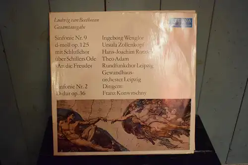 Ludwig van Beethoven, Ingeborg Wenglor, Ursula Zollenkopf, Hans-Joachim Rotzsch, Theo Adam, Rundfunkchor Leipzig, Gewandhausorchester Leipzig, Franz Konwitschny ‎– Sinfonie Nr. 9 D-moll Op. 125 Mit Schlußchor Über Schillers Ode »An Die Freude«...