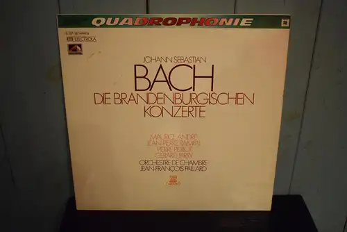 Johann Sebastian Bach, Maurice André, Jean-Pierre Rampal, Orchestre De Chambre Jean-François Paillard, Pierre Pierlot, Gérard Jarry ‎– Die Brandenburgischen Koncerte "Doppel LP in Quadrophonie , schönes Sammlerstück"