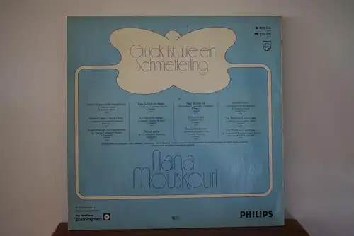 Nana Mouskouri ‎– Glück Ist Wie Ein Schmetterling