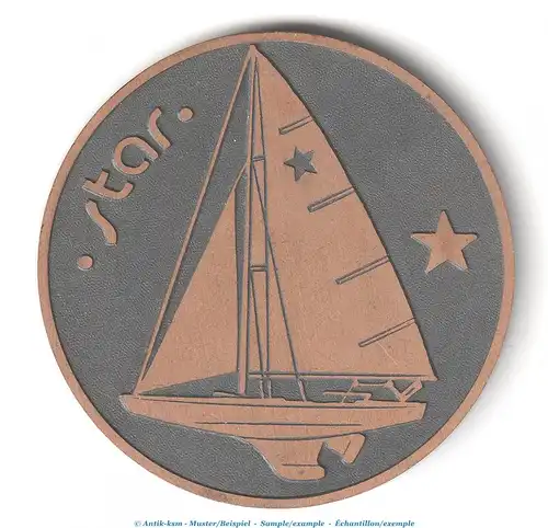 Medaille Olympische Sommerspiele in Moskau , Tallinn 1980 - Star - , 5 cm Antik-ksm