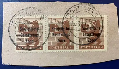 All. Bes. Sowj. Zone 1949 Nr 203 Rundstempel (Datum und/oder Ort klar)