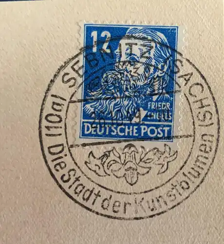 All. Bes. Sowj. Zone 1949 Nr 216 Sonderstempel