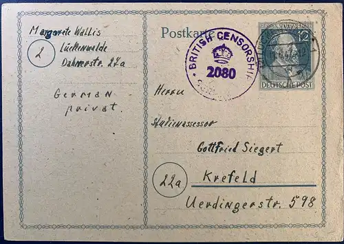 All. Bes. Gem.-Ausg. 1947 Nr P965 Rundstempel (Datum und/oder Ort klar)