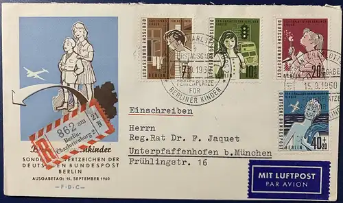 Berlin (West) 1960 Ersttagssonderstempel