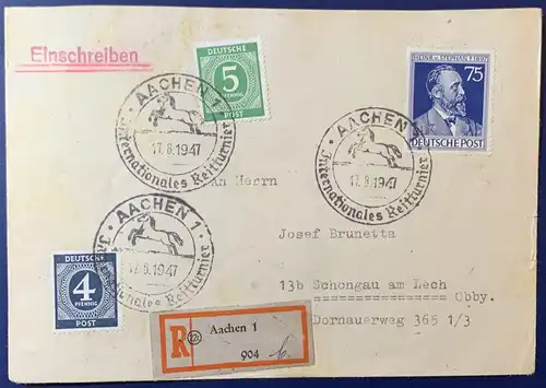 All. Bes. Gem.-Ausg. 1947 Sonderstempel