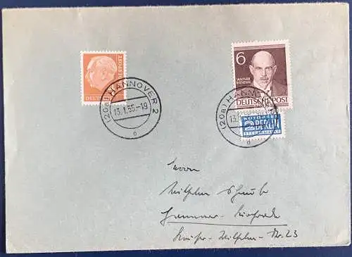 Bundesrep. Deutschland 1955 Rundstempel (Datum und/oder Ort klar)