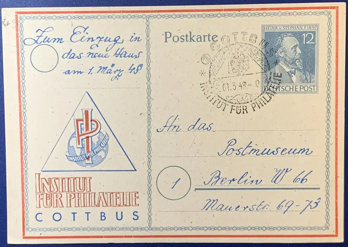 All. Bes. Gem.-Ausg. 1948 Sonderstempel