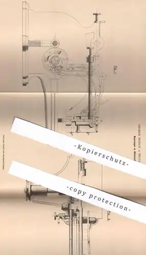 original Patent - George Benson , Belfast , Irland , 1879 , Nähmaschine , Nähmaschinen | Nähen , Schneider , Schneiderei