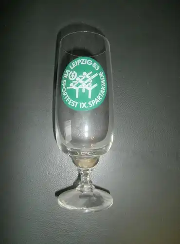 altes Glas VII. Spartakiade / Sportfest Leipzig 1983 , DDR , Olympia , Leichtathletik , Sport !!!