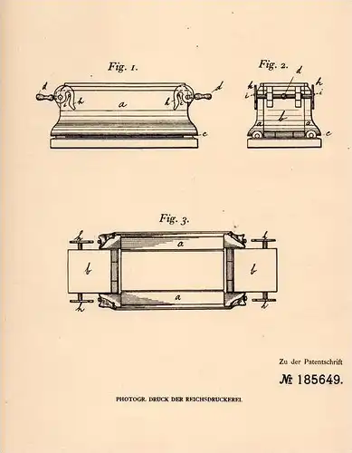 Original Patentschrift - S. Neffgen in Oberwesel , 1906 , Handformkasten mit Riegelverschluß , Ziegel , Bausteine !!!