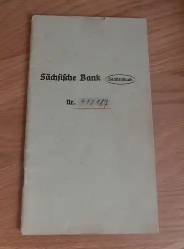 altes Sparbuch Dresden , 1942 - 1944 , Herbert Naumann , Feldherrenstrasse , Sparkasse , Bank !!!