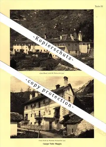 Photographien / Ansichten , 1936 , Campo Vallemaggia , Prospekt , Architektur , Fotos !!!