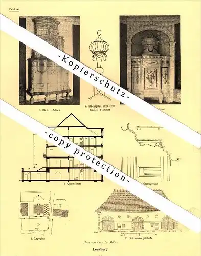 Photographien / Ansichten , 1924 , Lenzburg , Haus von Frau Dr. Müller , Prospekt , Architektur , Fotos !!!