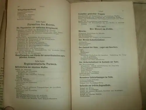 11 x Feld- Taschenbuch für Offiziere , 1872 , Erstausgabe , Militär Konvolut !!!