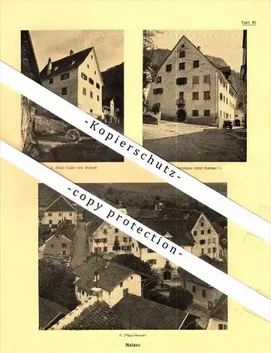 Photographien / Ansichten , 1924 , Malans , GR , Prospekt , Architektur , Fotos !!!