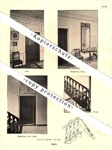 Photographien / Ansichten , 1919 , Mollis , Haus Dr. Schindler , Prospekt , Fotos , Architektur !!!