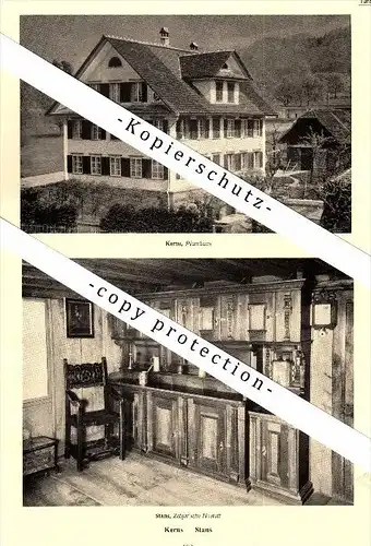 Photographien / Ansichten , 1937 , Stans , Sarnen und Kerns , Prospekt , Fotos , Architektur !!!