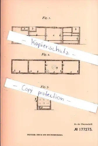 Original Patent - Zementwarenfabrik Ostermann & Comp. in Rotthausen b. Gelsenkirchen , 1904 , Ladenschrank , Zement !!!