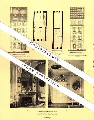 Photographien / Ansichten , 1928 , Fribourg / Freiburg , Prospekt , Architektur , Fotos !!!