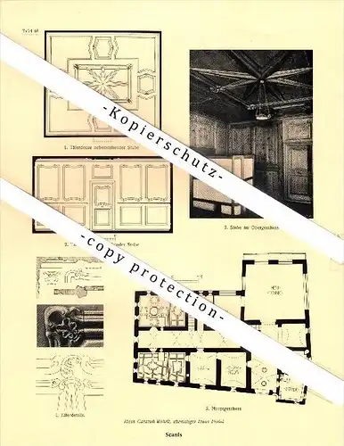 Photographien / Ansichten , 1923 , Scanfs / S-chanf , Kr. Oberengadin , Prospekt , Architektur , Fotos !!!