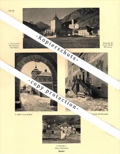 Photographien / Ansichten , 1923 , Zernez  , Kr. Sur Tasna , Prospekt , Architektur , Fotos !!!