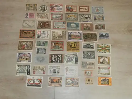 Sammlung 49x Notgeld - Deutschland unsortiert !!!