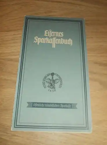 altes Sparbuch Großenhain , 1943 , Walter König , Rittmeister , Sparkasse , Bank !!!