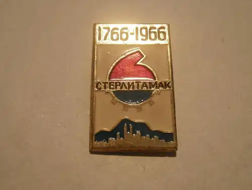 Sterlitamak / Russland , Anstecknadel , Abzeichen , Pin , Badge , Motorsport , Rennsport , Oldtimer !!!