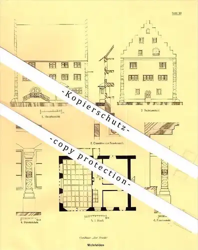 Photographien / Ansichten , 1928 , Weinfelden , Prospekt , Architektur , Fotos !!!