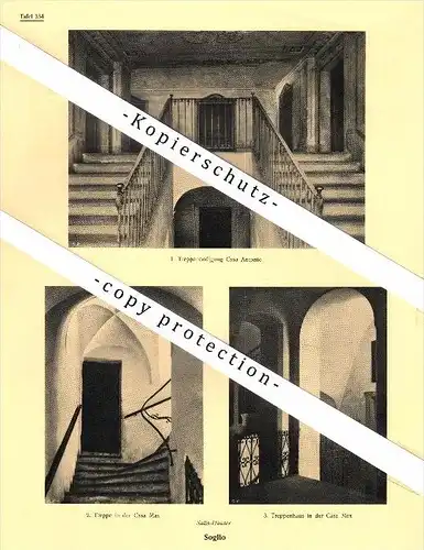 Photographien / Ansichten , 1923 , Soglio , Kreis Bregaglia , Prospekt , Architektur , Fotos !!!