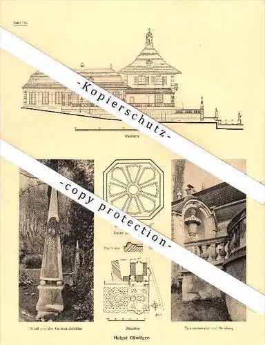 Photographien / Ansichten , 1922 , Hofgut Muri - Gümligen , Prospekt , Architektur , Fotos !!!