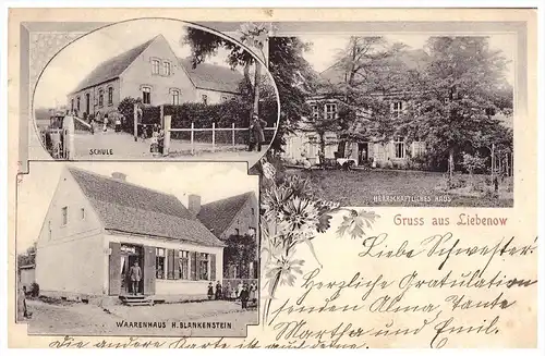 AK - Gruss aus Liebenow / Charlottenhof , 1901 , Neumark !!!