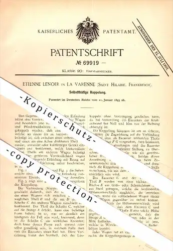 Original Patentschrift - E. Lenoir in La Varenne St. Hilaire , Seine ,1901, embrayage automatique  Saint Maur des Fossés