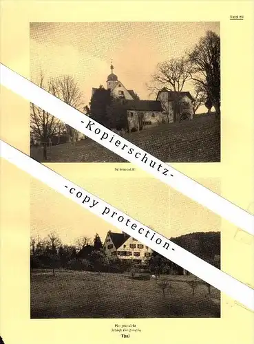 Photographien / Ansichten , 1937 , Thal SG , Schloß Greifenstein , Prospekt , Fotos , Architektur !!!