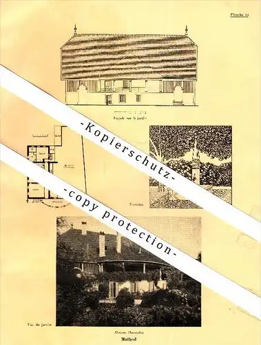 Photographien / Ansichten , 1933 , Mathod , Chamblon , Prospekt , Architektur , Fotos !!!