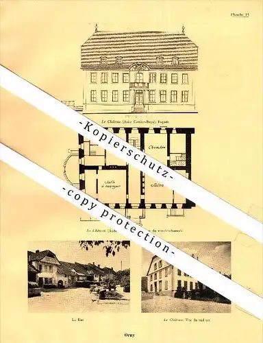 Photographien / Ansichten , 1933 , Orny , Romainmotier-Envy , Prospekt , Architektur , Fotos !!!