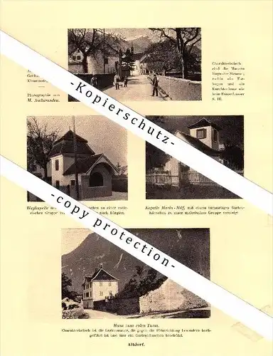 Photographien / Ansichten , 1910 , Altdorf , Prospekt , Architektur , Fotos !!!