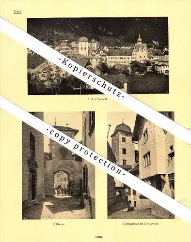 Photographien / Ansichten , 1925 , Ilanz / Glion , Prospekt , Architektur , Fotos !!!