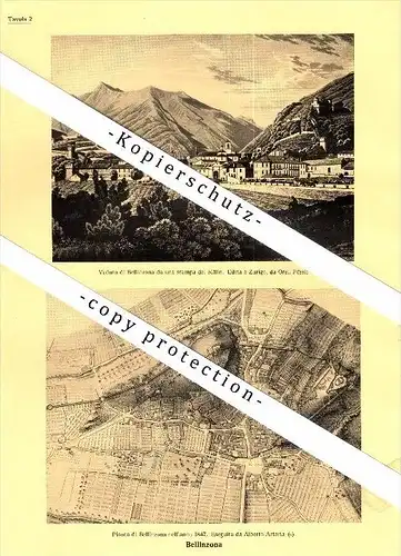 Photographien / Ansichten , 1936 , Bellinzona , Prospekt , Architektur , Fotos !!!