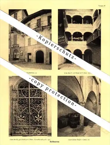 Photographien / Ansichten , 1936 , Bellinzona , Prospekt , Architektur , Fotos !!!