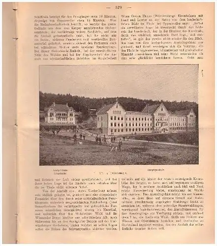 Zeitschrift der Volksheilstätte Wilhelmsheim b. Oppenweiler - 1900 - Backnang , Kur , Heilanstalt , Arzt , Krankenhaus !