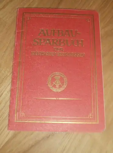 altes Sparbuch Schönebeck a. Elbe , 1956 - 1959 , Heinz Krümel , Sparkasse , Bank !!!