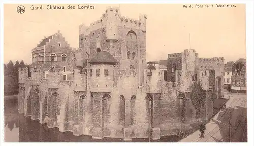 Gand / Gent , 1916 , Chateau des Comtes , Feldpost , Landwehr Inf. Rgt 77 , 6.-Kompanie , 12 Inf. Division !!!