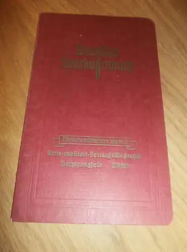 altes Sparbuch Stößen , 1941 - 1944 , Stößen , Weißenfels , Sparkasse , Bank !!!