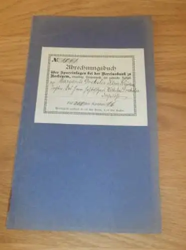 altes Sparbuch Klein Rhüden / Seesen , 1915-1916 , Gutsbesitzer Wilhelm Drechsler , Bockenem , Sparkasse , Bank !!